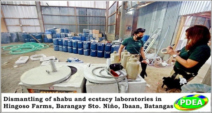 Dismantling shabu lab Batangas